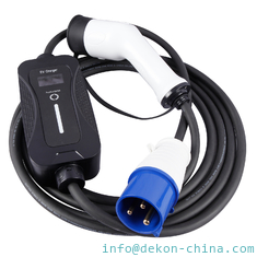 China IEC62196-2 mode2 charger 3.5kw single phase fixed current with display portable ev charger for electric vehicle charging supplier