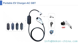 China GBT mode2 charger 3.5kw single phase fixed current with pilot lamp  portable ev charger for electric vehicle charging supplier