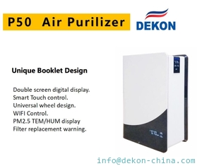 China P50 H13 medical level HEPA filter Philip UVC lamp Air purifier with WIFI control supplier