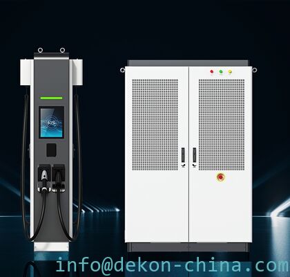 Liquid cooled 500A ultra fast 480kW-Eichrecht distributed DC Charger supplier