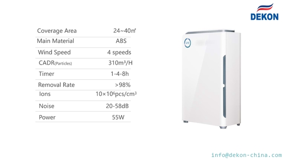 UVC Air Purifier and Air Sterilizer 2 in 1 model DEKON AIR PURILIZER P30A=air purifier and air sterilizer combined unit supplier