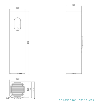 Indoor air quality device IAQ Cube UVC LED and photocatalysis filter HEPA filter H11 with bipolar plasma supplier