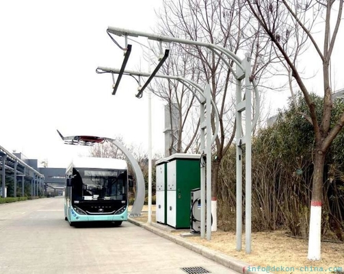 Pantograph fast charger for electric bus 600kw charging capacity output current 800A