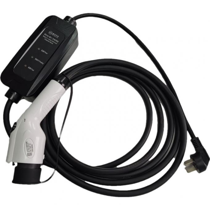 GBT mode2 charger 3.5kw single phase fixed current with pilot lamp  portable ev charger for electric vehicle charging