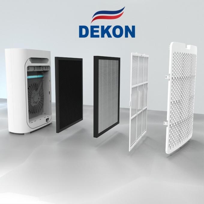 600CMH HEPA H14 PM2.5 Filtration air purifier with UVC air sterilizer